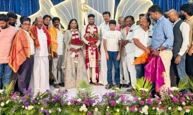 கிருஷ்ணகிரி மேற்கு மாவட்ட இளைஞர் காங்கிரஸ் மாவட்ட பொதுச் செயலாளர் தங்கபாண்டி சீனிவாசன் திருமண வரவேற்ப நிகழ்ச்சி.!