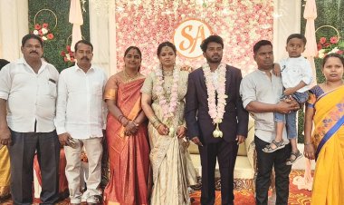 கிருஷ்ணகிரி டுடே நாளிதல் ஆசிரியரும், நிறுவனருமான பாபுகாந்த் மகள் திருமண விழா.!