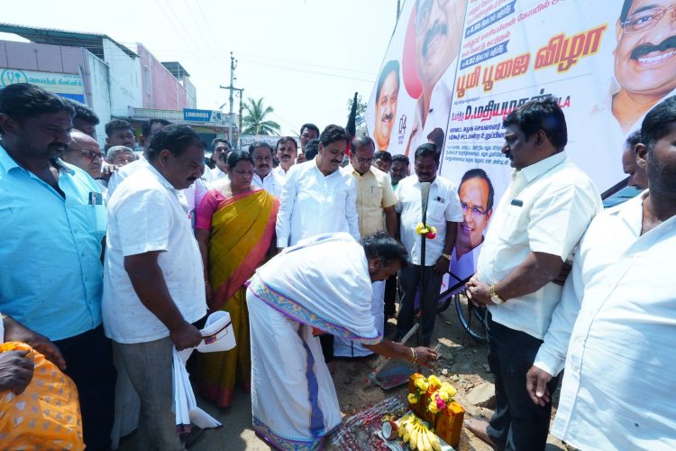 மத்தூர் ஒன்றிய பொதுநிதி 2025 - 2026 திட்டத்தின் கீழ் ரூ.4.95 இலட்சம் மதிப்பீட்டில் சிமெண்ட் சாலை மற்றும் கல்வெட்டு கட்ட பூமி பூஜை. !