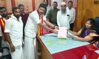 தவெக வேட்பாளருக்கு ஆதரவாக திமுக நிர்வாகி ஆதரவு ; திருநாவுக்கரசர் மகனுக்கு தொடரும் நெருக்கடி? - அதிரும் அறந்தாங்கி!