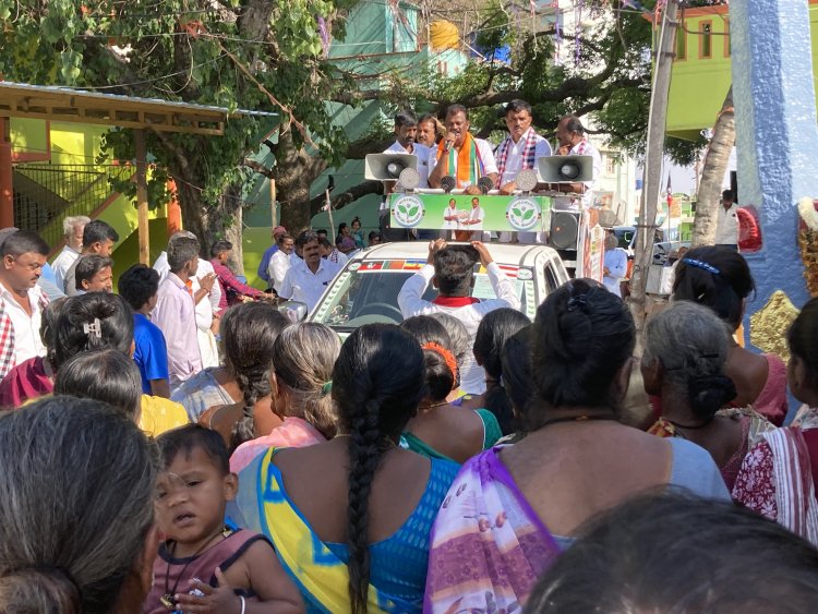 ஒசூர் தொகுதியில் உள்ள கிராம பகுதிகளில் அதிமுக வேட்பாளர் தீவிர வாக்கு சேகரிப்பு.!